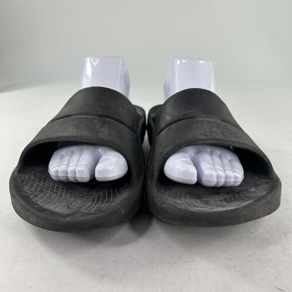 Oofos Ooahh Black Slide Sandal Slides US 11 Recovery Soft Foam Arch Support - Picture 2 of 9